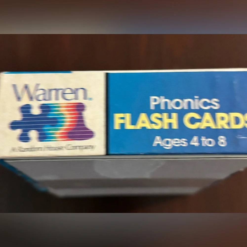 Vintage Schoolhouse Warren Phonics Flashcards Letters Clusters Pictures Learning